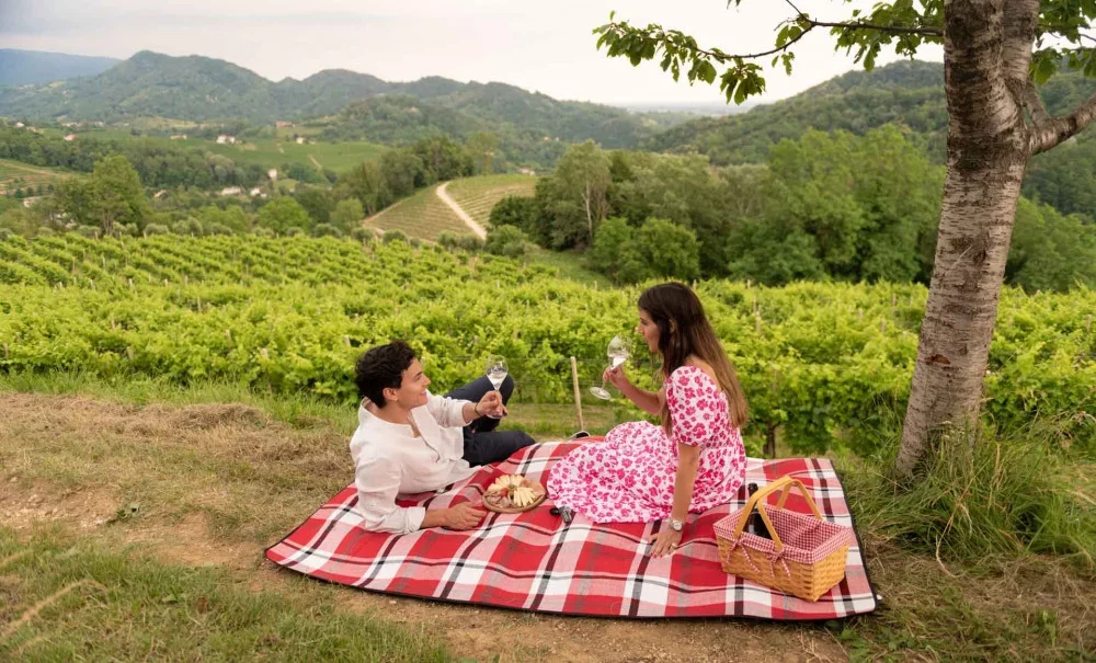 Romantic Prosecco Picnic at Ville d'Arfanta at Tenuta di Ville d Arfanta