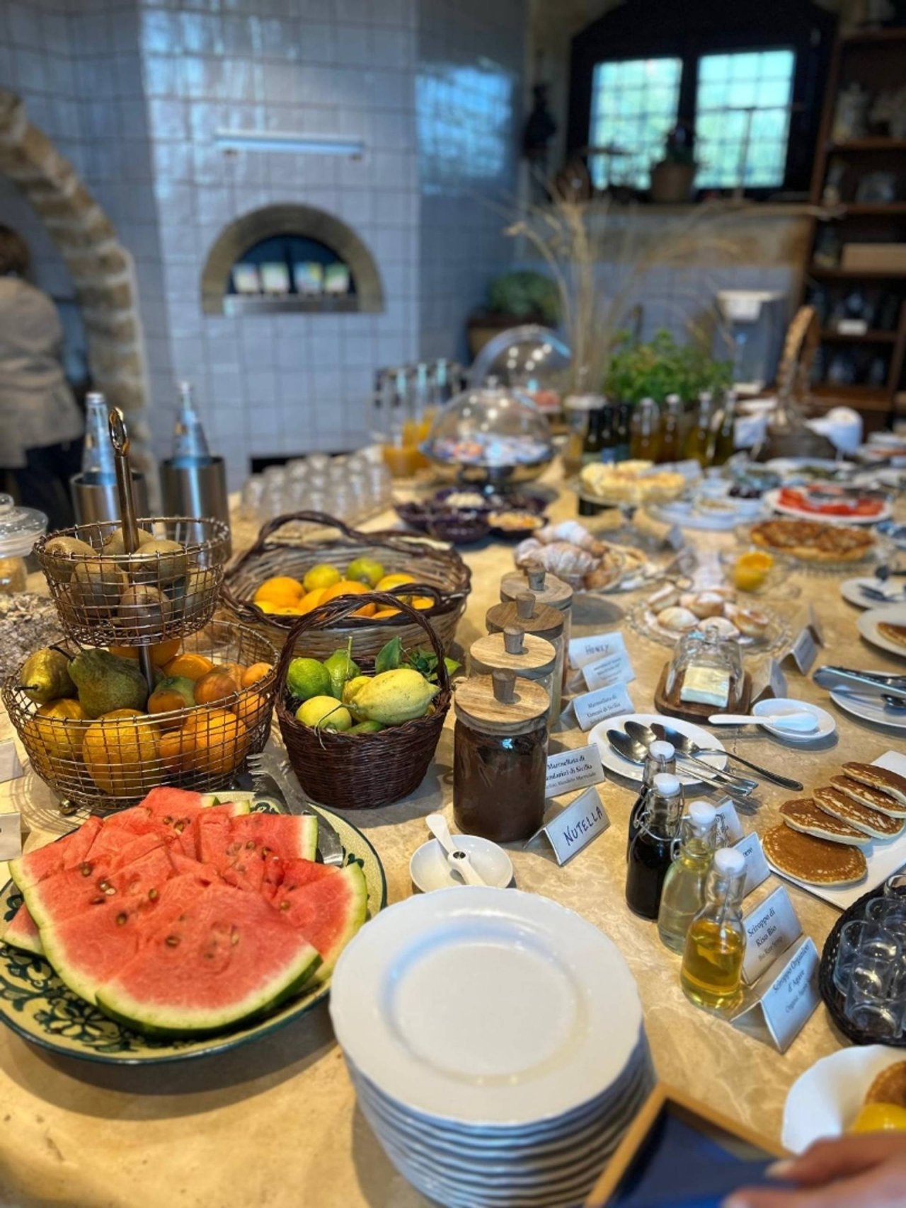 Breakfast at the estate at Tenute Baglio Passofondo Rural
