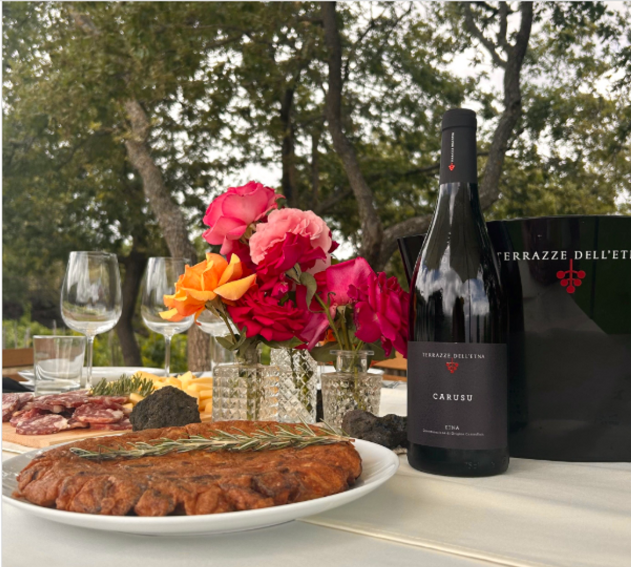 The Vineyard Lunch at Terrazze dell&rsquo;Etna