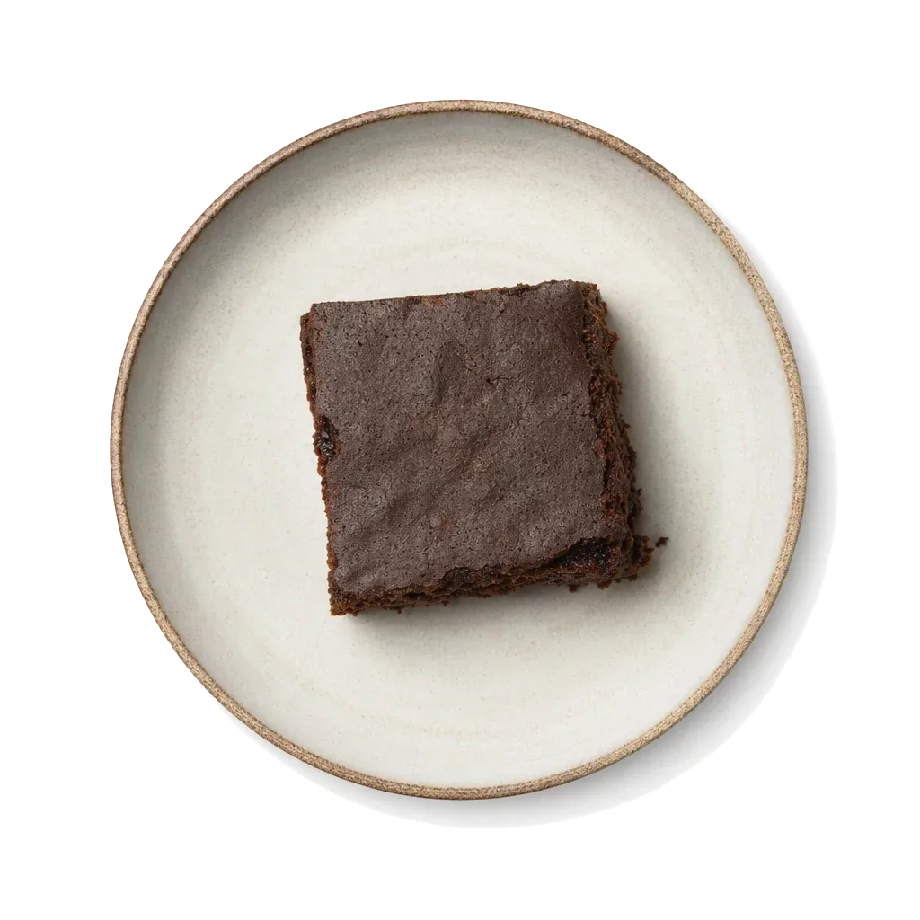 Torta Barozzi on stoneware bowl with Almond, Butter, Chocolate